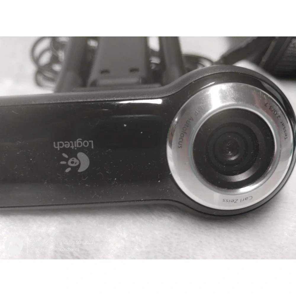 Logitech Webcam Pro 9000 Carl Zeiss Optics 2MP‎ Autofocus USB Camera Black